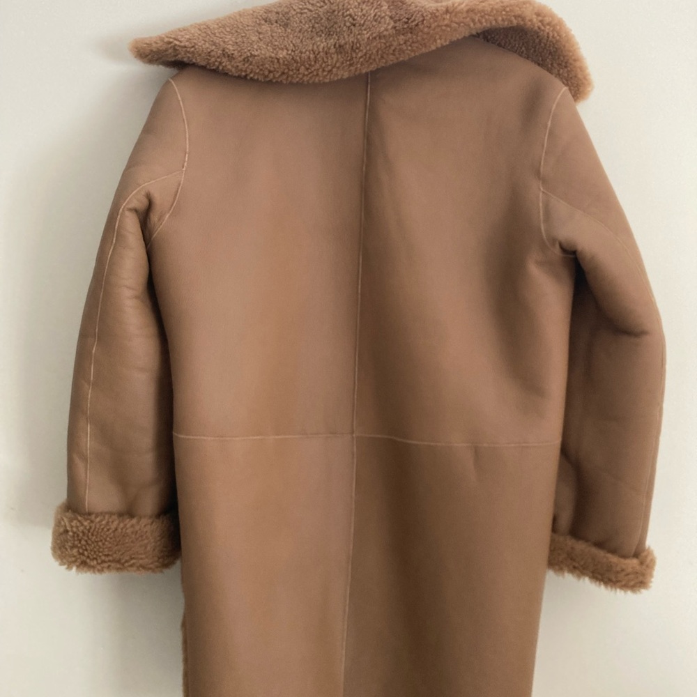 Jenni Kayne Shearling Aurora Coat, Camel, S *NWT* - Picture 5 of 6